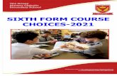 SIXTH FORM COURSE CHOICES-2021