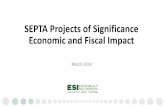 SEPTA Projects of Significance Economic and Fiscal Impact