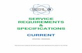 SERVICE REQUIREMENTS SPECIFICATIONS CURRENT