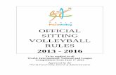 OFFICIAL SITTING VOLLEYBALL RULES