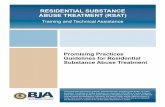 Promising Practices Guidelines for Residential Substance ...