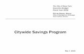 Citywide Savings Program - New York City
