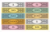 Monopoly Money Printable all denominations
