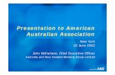Presentation to American Australian Association