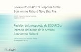 Revisión de la respuesta de SDCAPCD al incendio del buque ...