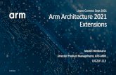 Arm Architecture 2021 Extensions