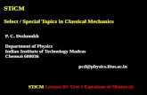Select / Special Topics in Classical Mechanics