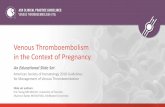 Venous Thromboembolism in the Context of Pregnancy