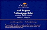 HAF Program CA Mortgage Relief