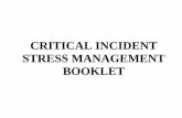 CRITICAL INCIDENT STRESS MANAGEMENT BOOKLET