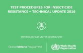 TEST PROCEDURES FOR INSECTICIDE RESISTANCE TECHNICAL ...
