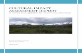 CULTURAL IMPACT ASSESSMENT REPORT