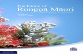 The Future of Rongoa Maori - University of Canterbury