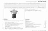 Inline filter with filter element according to DIN 24550