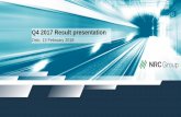 Q4 2017 Result presentation - NRC Group