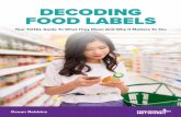 DECODING FOOD LABELS - Amazon S3