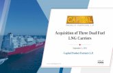 Acquisition of Three Dual Fuel LNG Carriers
