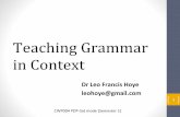 Teaching Grammar in Context - EdUHK