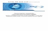 TR 103 113 - V1.1.1 - Electromagnetic compatibility and ...