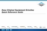 Dana Original Equipment Driveline Quick Reference Guide