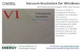 Vacuum Insulation for Windows - Energy
