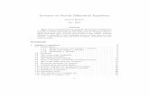 Lectures on Partial Diﬀerential Equations