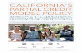 California’s Partial Credit Model PoliCy