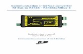 Communication interface converter M-Bus to RS485 ...