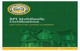 BPI Multifamily Certifications