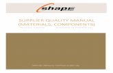 Supplier Quality Manual (materials, components)