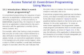 Access Tutorial 13: Event-Driven Programming Using Macros
