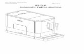8212-0 Automatic Coffee Machine Instruction Manual