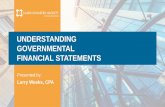 UNDERSTANDING GOVERNMENTAL FINANCIAL STATEMENTS
