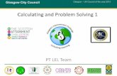 Calculating and Problem Solving 1 - LT Scotland