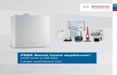 with every GB162 Large appliance list - Worcester Bosch