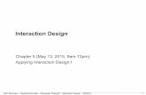 Day 4 Applying Interaction Design I