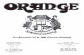 Rockerverb 50 & 100 Owners Manual