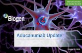 Aducanumab Update - Biogen
