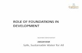 ROLE OF FOUNDATIONS IN DEVELOPMENT