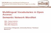 Multilingual Vocabularies in Open Access: Semantic Network ...