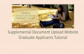 Supplemental Document Upload Website Graduate Applicants ...