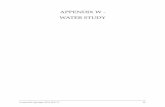 APPENDIX W - WATER STUDY