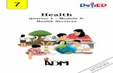 Quarter 1 Module 5: Health Services