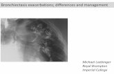 Bronchiectasis exacerbations; differences and management
