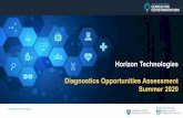 Summer 2020 Diagnostics Opportunities Assessment Horizon ...