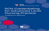 RCN Credentialing for Advanced Level Nursing Practice
