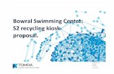 Bowral Swimming Centre S2 recycling kiosk proposal.