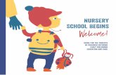 Nursery School Begins Welcome!