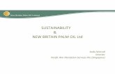 SUSTAINABILITY NEW BRITAIN PALM OIL Ltd