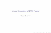 Linear Extensions of LYM Posets